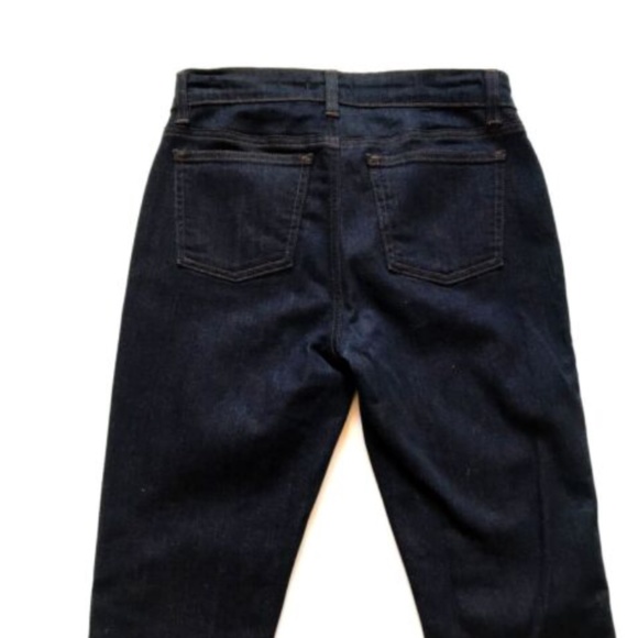 Eileen Fisher Skinny Ankle Stretch Jeans Denim Womens 0 Blue Dark Wash Organic - Picture 9 of 10